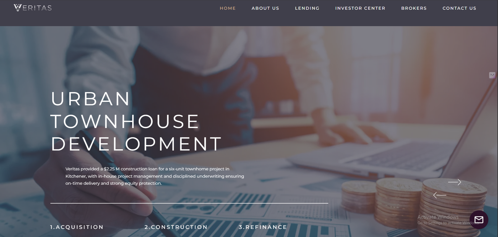 Veritas Website by Dive in Digital